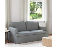 Sofa Šviesiai pilka 142 x 80 x 85 cm Metalas