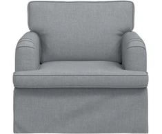 Fotelis Sofa Šviesiai pilka 142 x 80 x 85 cm Metalas