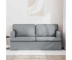 Sofa Šviesiai pilka 142 x 80 x 85 cm Metalas