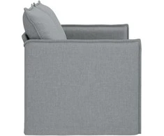 Sofa Šviesiai pilka 195 x 82 x 85 cm Metalas