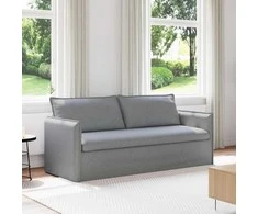 Sofa Šviesiai pilka 195 x 82 x 85 cm Metalas
