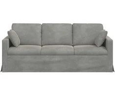 Sofa Šviesiai pilka 198 x 78 x 80 cm Aksomas