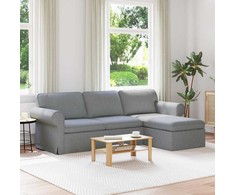 Sofa Šviesiai pilka 245 x 138 x 80 cm audinys