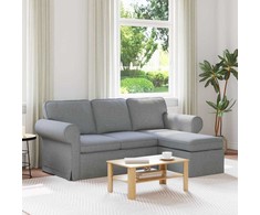 Sofa Šviesiai pilka 195 x 138 x 80 cm audinys