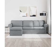 Sofa Šviesiai pilka 245 x 138 x 80 cm audinys