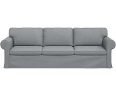 Sofa Šviesiai pilka 215 x 82 x 80 cm Metalas