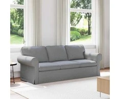 Sofa Šviesiai pilka 215 x 82 x 80 cm Metalas