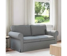 Sofa Šviesiai pilka 215 x 82 x 80 cm Metalas