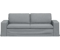 Sofa Šviesiai pilka 222 x 80 x 82 cm Metalas