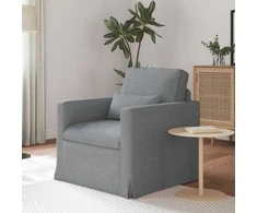 Fotelis Sofa Šviesiai pilka 78 x 78 x 80 cm Metalas
