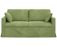 Sofa Šviesiai žalia 158 x 78 x 80 cm Aksomas