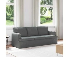 Sofa Tamsiai pilka 142 x 80 x 85 cm Metalas