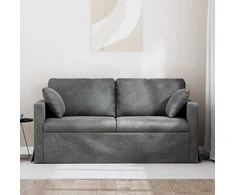 Sofa Tamsiai pilka 158 x 78 x 80 cm Aksomas