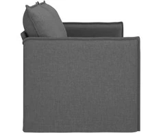 Sofa Tamsiai pilka 195 x 82 x 85 cm Metalas
