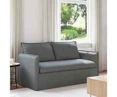 Sofa Tamsiai pilka 195 x 82 x 85 cm Metalas