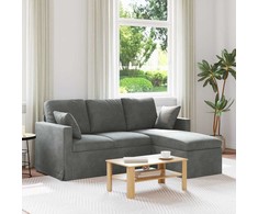 Sofa Tamsiai pilka 178 x 134 x 80 cm Aksomas