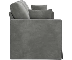 Sofa Tamsiai pilka 198 x 78 x 80 cm Aksomas
