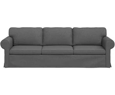Sofa Tamsiai pilka 215 x 82 x 80 cm Metalas