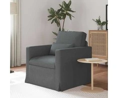 Fotelis Sofa Tamsiai pilka 78 x 78 x 80 cm Metalas