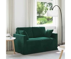 Sofa Tamsiai žalia 138 x 78 x 80 cm Aksomas
