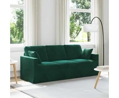Sofa Tamsiai žalia 198 x 78 x 80 cm Aksomas