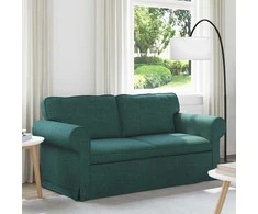 Sofa Tamsiai žalia 215 x 82 x 80 cm Metalas