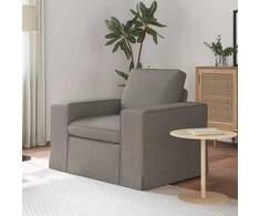 Fotelis Sofa Taupe 102 x 80 x 82 cm Metalas