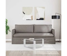 Sofa Taupe 195 x 82 x 85 cm Metalas