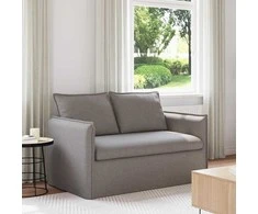 Sofa Taupe 195 x 82 x 85 cm Metalas