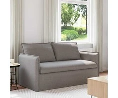 Sofa Taupe 195 x 82 x 85 cm Metalas