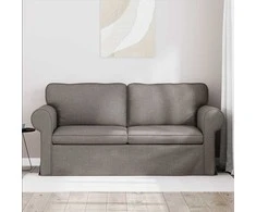 Sofa Taupe 215 x 82 x 80 cm Metalas