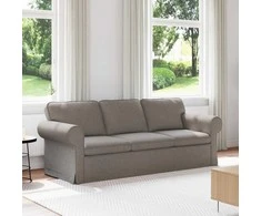 Sofa Taupe 215 x 82 x 80 cm Metalas