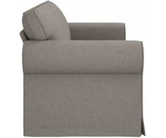 Sofa Taupe 215 x 82 x 80 cm Metalas
