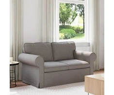 Sofa Taupe 215 x 82 x 80 cm Metalas
