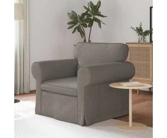 Fotelis Sofa Taupe 215 x 82 x 80 cm Metalas