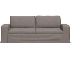 Sofa Taupe 222 x 80 x 82 cm Metalas
