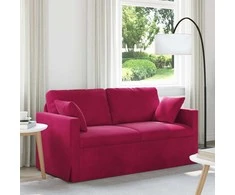 Sofa Vyno raudona 158 x 78 x 80 cm Aksomas