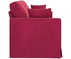 Sofa Vyno raudona 198 x 78 x 80 cm Aksomas