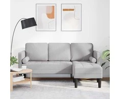 Sofa Sofos komplektas Debesų pilka 173 x 131 x 67 cm Poliesteris