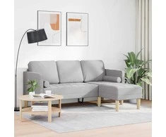 Sofa Sofos komplektas Debesų pilka 173 x 131 x 67 cm Poliesteris