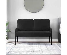 Sofa Sofos su pagalve 110cm Juoda fanera
