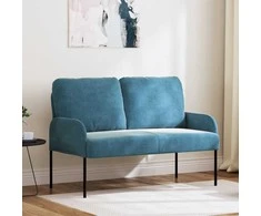 Sofa Sofos su pagalve 110cm Mėlyna fanera