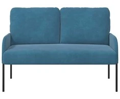 Sofa Sofos su pagalve 110cm Mėlyna fanera