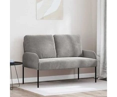 Sofa Sofos su pagalve 110cm Šviesiai pilka fanera