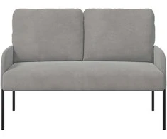 Sofa Sofos su pagalve 110cm Šviesiai pilka fanera