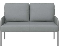 Sofa Sofos su pagalve 110cm Šviesiai pilka fanera