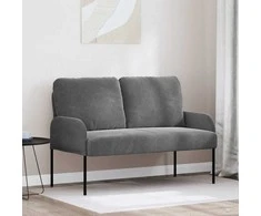 Sofa Sofos su pagalve 110cm Tamsiai pilka fanera