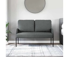 Sofa Sofos su pagalve 110cm Tamsiai pilka fanera