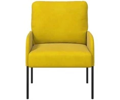 Sofa Sofos su pagalve 55cm Geltona fanera