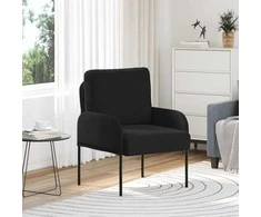 Sofa Sofos su pagalve 55cm Juoda fanera